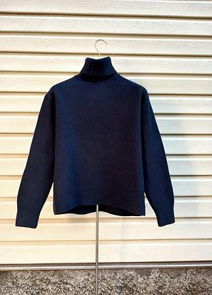 Светр uniqlo 100% вовна (гольф, водолазка, джемпер, світшот вовняний, світлор)