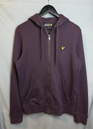 Худі чоловіче lyle&scott на блискавці, фіолетове
