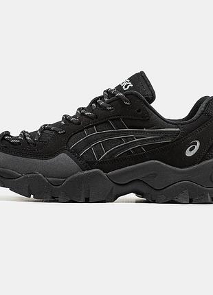 Кросівки чоловічі asics gel-pickax чорні замша сітка