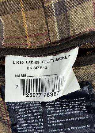 Barbour women’s utility wax jacket m size 10