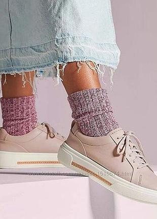 Р.38 clarks женские кожаные кроссовки оригинал