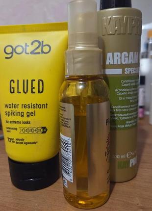 Засоби для волосся got2b glued та argan special