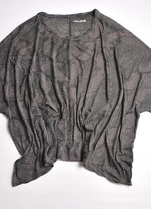 Жіноча оверсайз блуза футболка zadig & voltaire mesa burn ss oversize shirt blouse - xs
