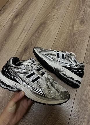 Кросівки чоловічі new balance 1906r білі, сріблясті, чорні, розмір 43 (27,5 см)