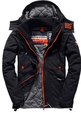 Демисезонная куртка с капюшоном superdry quilted hooded arctic wind yachter jacket