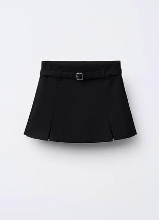 Спідниця для дівчинки zara чорна, розмір 140 см