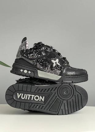 Skate 'black swarovski monogram' 8