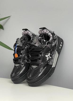 Skate 'black swarovski monogram' 5