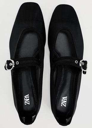 Балетки жіночі zara чорні