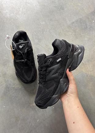 New balance 9060 gore-tex black termo/нью беленс 9060 гор-текс чорні термо 37 38 39 40 41