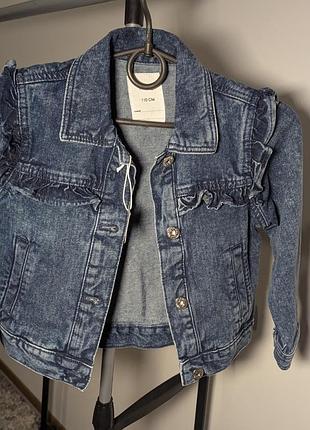 Нова джинсова тонка куртка дівчинка 110 2