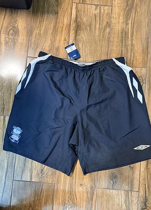 Шорти футбольні чоловічі umbro 3xl xxxl чорні з білим umbro birm hm 07 gk short birmingham city football club 1875