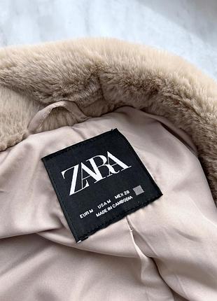Мʼякенька шубка zara 10