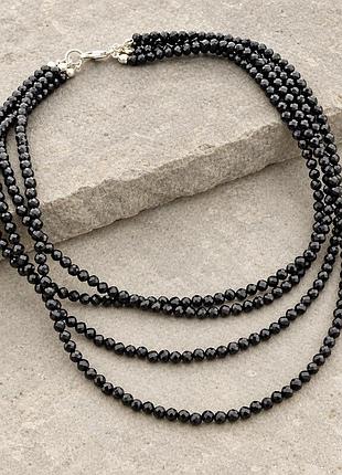 Подвески шпинель серебро (925) 40 см