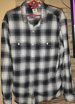 Стильна фірмова чоловіча фланелева сорочка levi's jackson worker.л-хл