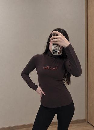 Лонгслів жіночий коричневий
