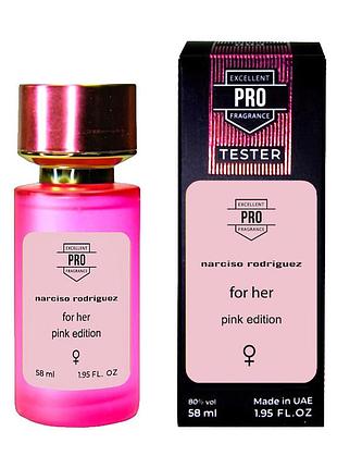 Narciso rodriguez for her pink edition тестер pro жіночі 58 мл