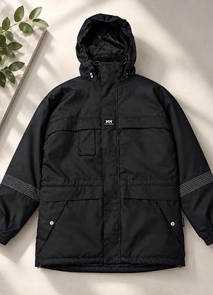 Куртка  парка мужская helly hansen удлиненная черная
