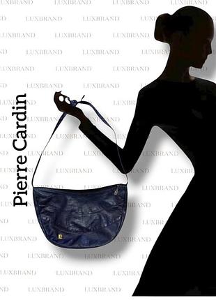 Сумка хобо винтаж pirre cardin из кожи с лого
