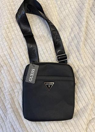 Сумка чоловіча guess чорна