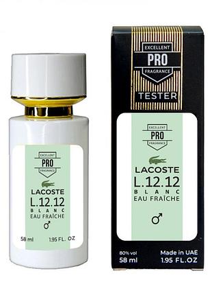 Lacoste l.12.12 blanc eau fraiche тестер pro чоловічий 58 мл
