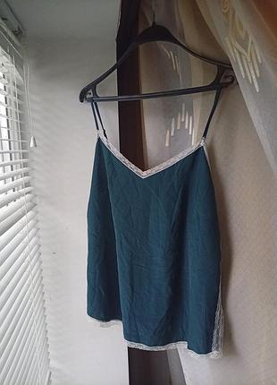Майка топ с кружевом 100% silk zadig &amp; voltaire