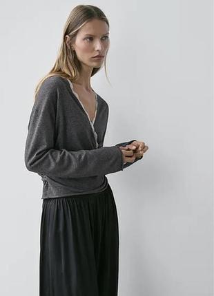 Стильна кофта на запах massimo dutti 2