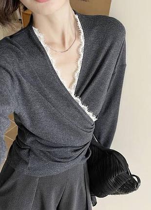 Стильна кофта на запах massimo dutti 3