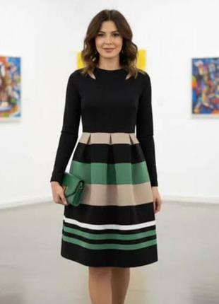 Сукня міді в широку смужку з вирізами vero moda