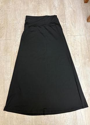 Довга чорна юбка y2k, goth, gothic, opium