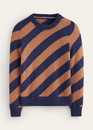 Фірмовий якісний светр boden fluffy diagonal stripe sweater