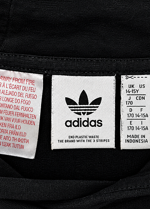 Худі для підлітків adidas чорне з капюшоном 2