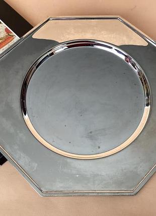 Вінтажне посріблене підставне блюдо "assiette de service". гонконг/німеччина. у коробці.