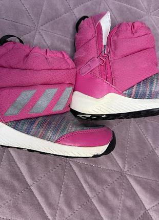 Чоботи дитячі adidas рожеві