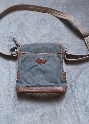 Винтажная сумка fossil! 2