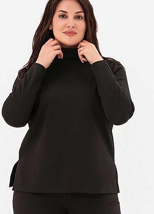 Базовая черная водолазка (гольф) new look curves - размер 32/60/xxl