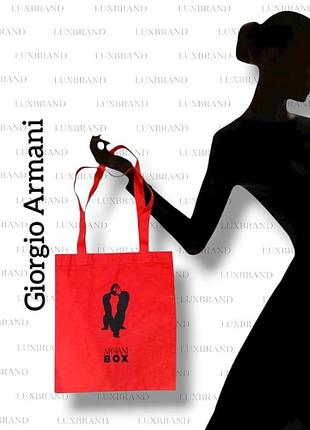 Сумка giorgio armani из текстиля шоппер пляжная повседневная
