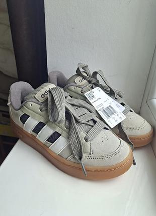 Кросівки унісекс adidas grand court сірі