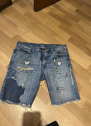 Шорти чоловічі levi's джинсові сині