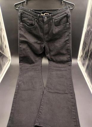 Джинси жіночі levi's premium кльош чорні