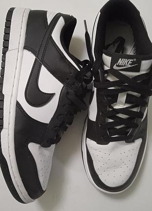 Кросівки nike dunk low retro "white/black"