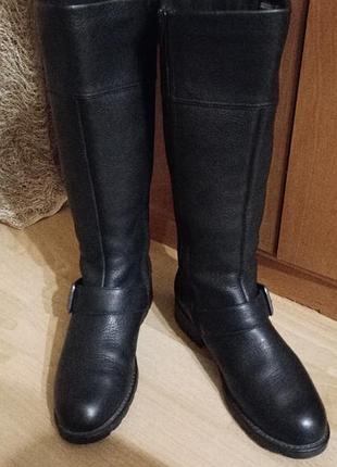 Шкіряні чоботи clarks (eu 38 / uk 5) — натуральна шкіра .