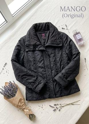Оригинальная куртка женская mango (by mng) демисезонная черная xl-l