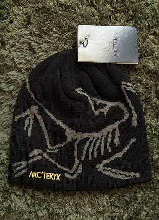 Шапка чоловіча arc'teryx чорна 2