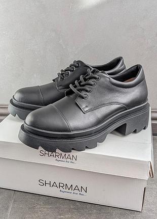 Туфлі жіночі sharman чорні, розмір 39, шкіра