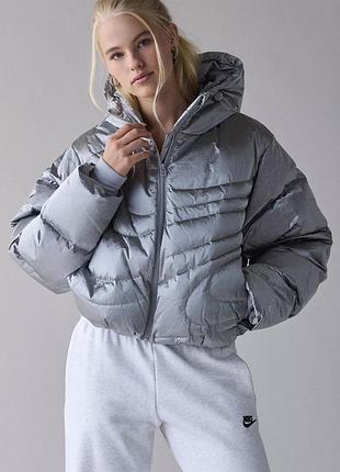 Nike спортивний одяг fw25 серія swoosh therma-fit пухова куртка з капюшоном
