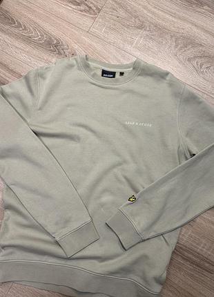 Світшот чоловічий lyle & scott гірчичний. одяг шотландія