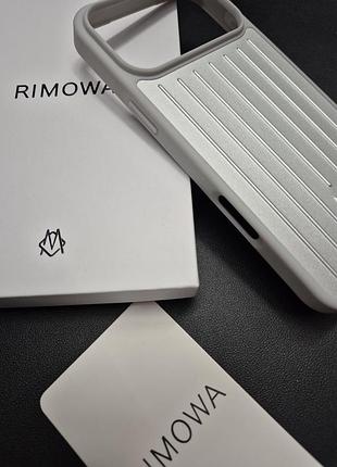 Чехол rimowa 17, 18 pro max серебро 2