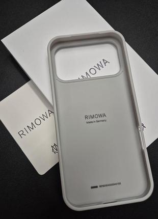 Чехол rimowa 17, 18 pro max серебро 4