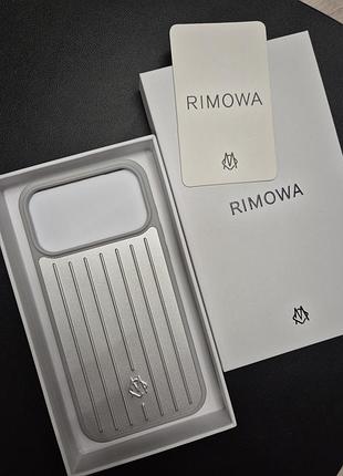 Чехол rimowa 17, 18 pro max серебро 6